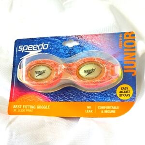 Speedo Junior Swim Goggles - Jr Glide Watermelon Print Youth Ages 6-14 NEW